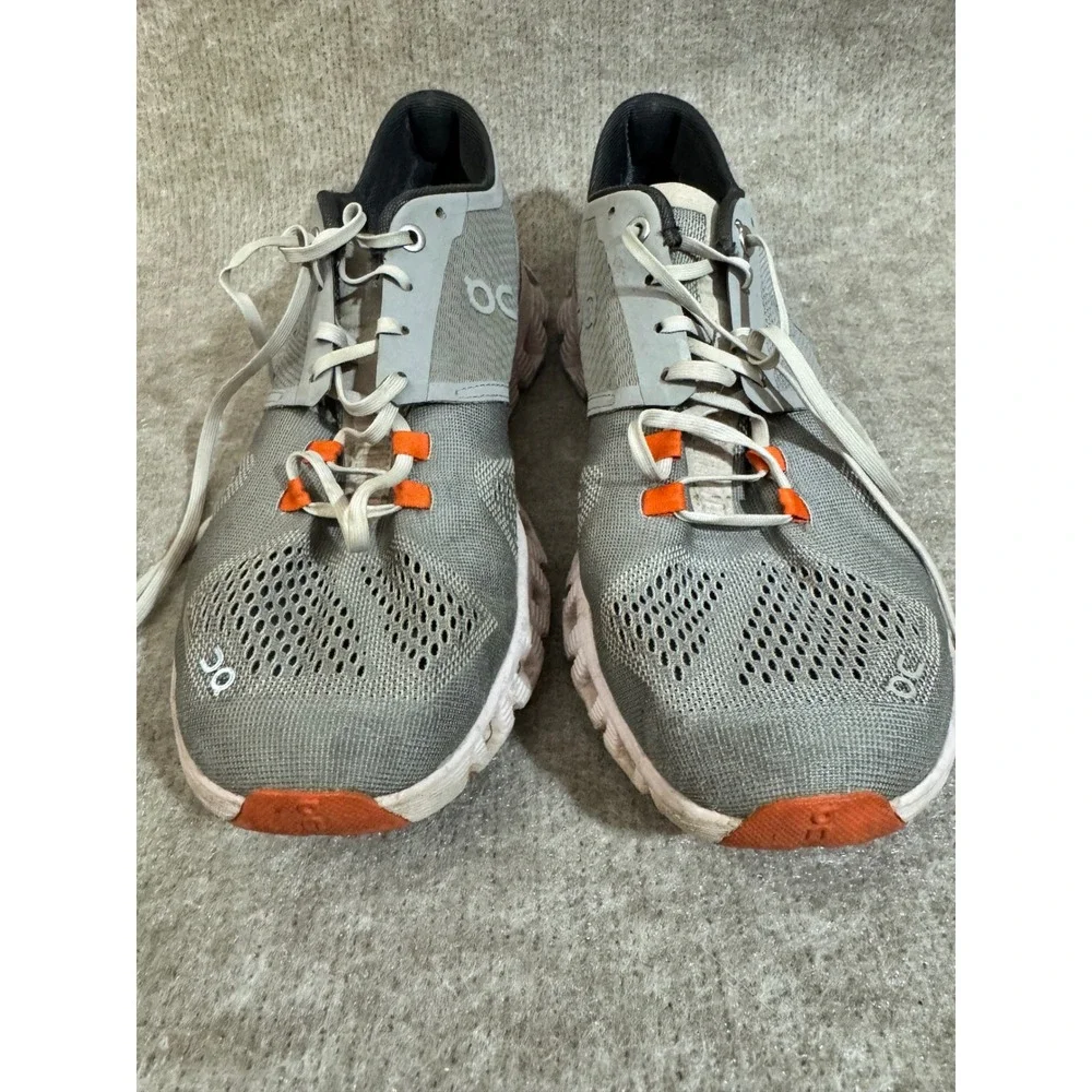 On Cloud X Running Shoes Womens 8.5 Gray Pink Lightweight Training Sneakers